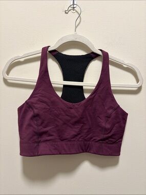 Outdoor Voices Plum Racerback Medium-Support Sports Bra